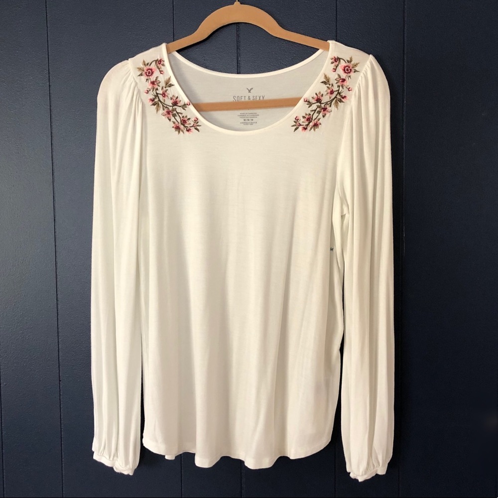 American Eagle Embroidered Tee
